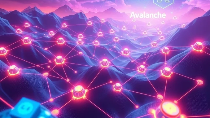Illustrating the groundbreaking partnership between Youmio and Avalanche, creating the first Layer 1 chain optimized for AI Agents.
