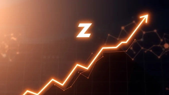 Zcash (ZEC) digital coin soaring, symbolizing its price prediction and growth potential driven by privacy tech adoption and crypto regulatory shifts.
