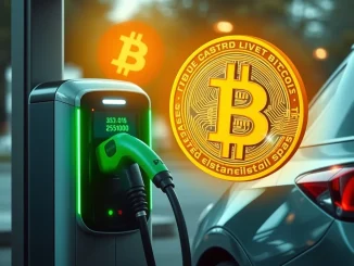 ZOOZ Power EV charging station displaying a Bitcoin logo, symbolizing the company's strategic Bitcoin Treasury Strategy.