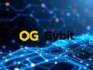 Bybit 0G listing announcement with logos symbolizing the exciting launch of the modular AI blockchain on the exchange.