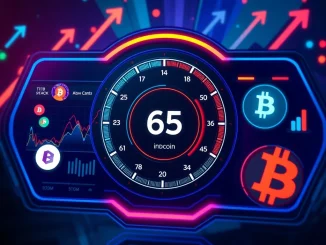 Visualizing the Altcoin Season Index at 65, signaling current crypto market trends and potential altcoin outperformance.