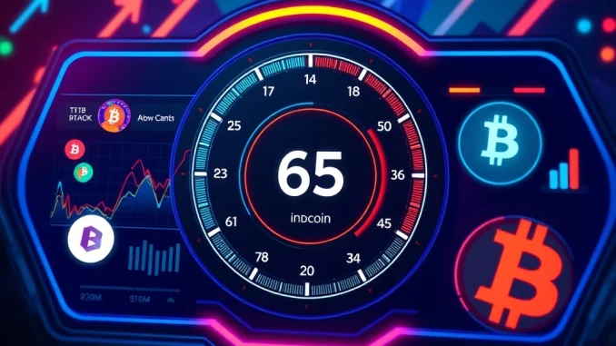 Visualizing the Altcoin Season Index at 65, signaling current crypto market trends and potential altcoin outperformance.