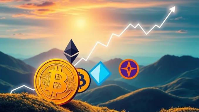 Visual representation of the Altcoin Season Index rising, showing altcoins outperforming Bitcoin and signaling a market shift in cryptocurrency performance.
