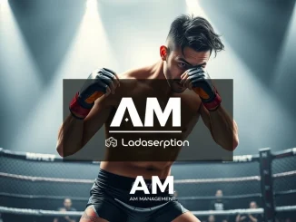 AM Management's strategic sponsorship of UFC fighter Yoo Joo-sang, symbolizing the synergy between AI and athletic excellence and their commitment to digital asset investment.