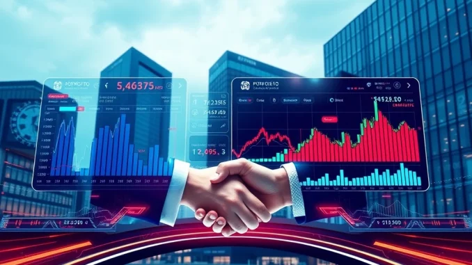 Illustrates AM Management's AI quant solutions receiving strategic investment from Woori Financial Group, propelling digital asset management innovation.