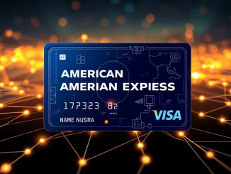 Visualizing the American Express Travel Stamp Token's integration with the Base network for digital loyalty rewards.