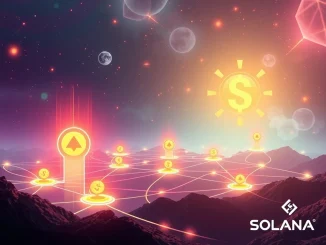 Digital representation of Animoca Brands shares being tokenized on a blockchain, symbolizing new investment access and digital equity.