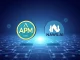 Illustration of APM Coin and NAWS.AI logos merging, symbolizing their strategic crypto merger and token swap.
