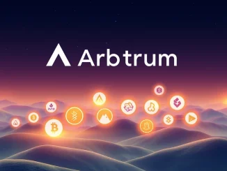 Arbitrum DeFi incentives program visually represented with ARB tokens flowing into lending protocols, symbolizing ecosystem growth.
