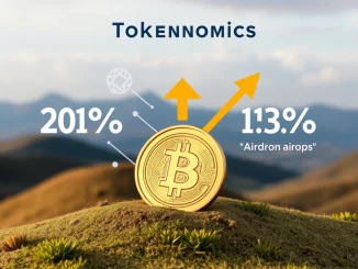 Visual representation of ASTER tokenomics, highlighting the significant crypto airdrops allocation for its decentralized exchange.