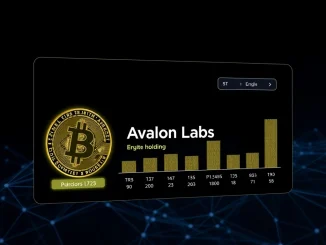 A digital chart illustrating Avalon Labs BTC holdings among top global corporations, signifying its significant market position.
