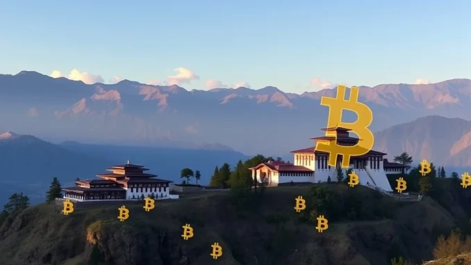 Bhutan Bitcoin: Urgent $38.8M BTC Transfer Sparks Global Attention A visual representation of a significant Bhutan Bitcoin transfer, showing digital assets moving across a blockchain, symbolizing the government's evolving financial strategy.