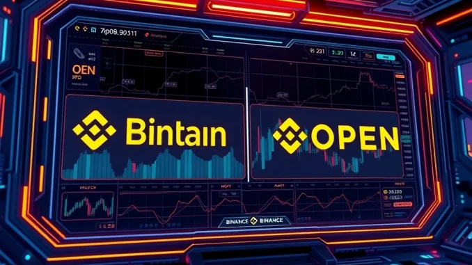Binance Alpha Unveils OPEN: A Pivotal Move for Early-Stage Crypto Trading Binance Alpha platform interface showcasing the OPEN crypto listing, signaling new early-stage coin access for users.