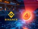 Binance Alpha platform icon next to AOP coin, symbolizing the upcoming crypto listing and new early-stage coin opportunity.