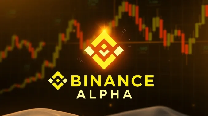 Binance Alpha logo and JOJO crypto token representing a new early-stage crypto listing on the on-chain trading platform.
