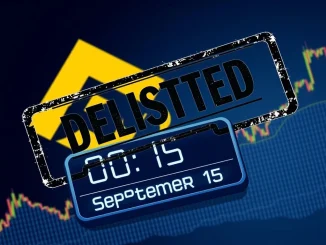 A digital representation of Binance delisting BSW perpetual futures, showing market impact and the September 15th deadline.