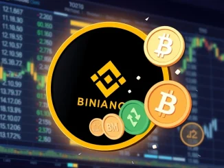 Binance delisting announcement showing four spot trading pairs being removed from a digital exchange interface, impacting crypto trading.