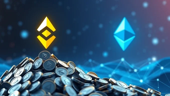 Illustrating a Binance ETH transfer of 70,000 ETH towards the Ethereum Beacon Chain, symbolizing strategic Ethereum staking.