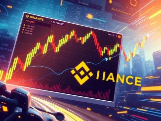 A digital trading interface displaying FF USDT perpetual futures charts on Binance, symbolizing the new FF token listing.