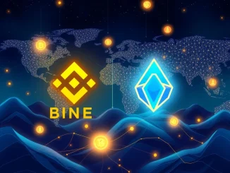 Visualizing the significant Binance HOLO listing, showing the Holochain (HOT) logo integrated with Binance branding, symbolizing a major crypto exchange development.