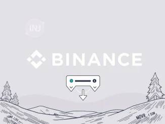 An illustration showing the Binance logo with Injective and Moonriver symbols, representing the Binance INJ suspension and MOVR suspension for network upgrades.