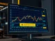 A digital representation of Binance's platform showing a LIGHT perpetual futures trading interface, emphasizing high leverage.