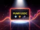 Visualizing the Binance platform with the new PUMP/USDC spot trading pair, highlighting a significant crypto listing.