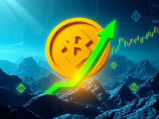 Chart showing Binance spot volume significantly exceeding other exchanges, hinting at an impending BTC rally. Focus on market dominance.