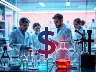 Bio Protocol's $6.9M DeSci funding round empowers decentralized science research, symbolizing innovation and investment.