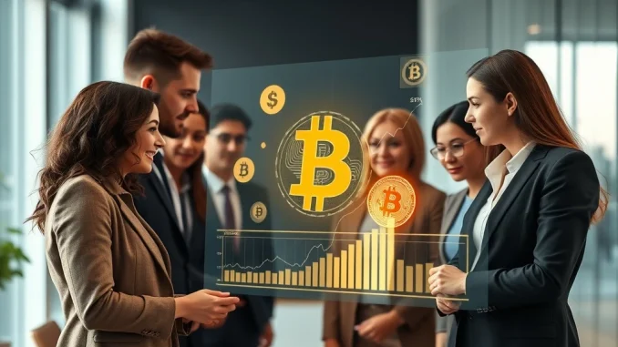 Visualizing firms' strategic Bitcoin accumulation, showcasing how corporate treasury departments integrate BTC into their investment portfolios.