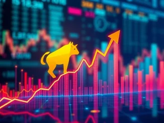 Chart showing a strong Bitcoin bull market uptrend, reflecting PlanB's optimistic forecast.