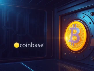 Illustration of a significant Bitcoin transfer to Coinbase Institutional, highlighting **BTC transfer** and its **market impact**.