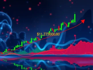 A chart illustrating Bitcoin's price approaching the critical $117,000 resistance, signaling a decisive moment for BTC.