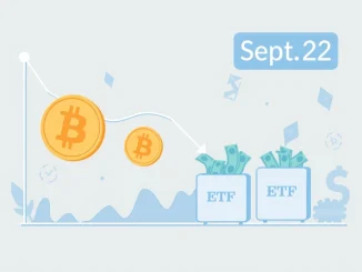 A chart illustrating significant US spot Bitcoin ETF outflows, reflecting a shift in market sentiment.