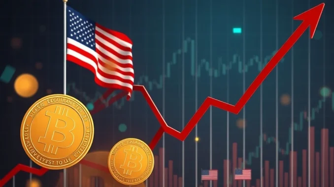 Chart showing significant Bitcoin ETF outflows from US spot markets, indicating a negative trend for crypto investments.