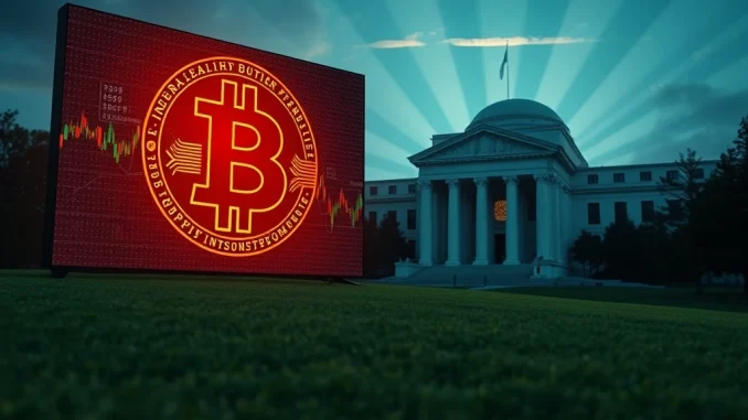 Illustrates the **Fed rate cut** impacting **Bitcoin price prediction**, showing cautious market sentiment despite potential economic shifts.