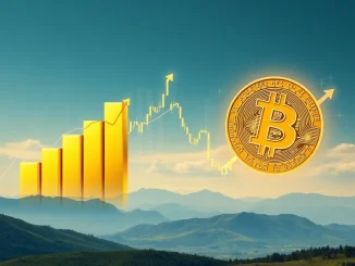 A financial chart illustrating Bitcoin's resilient uptrend alongside a gold price surge, reflecting Matrixport's market analysis.