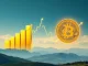 A financial chart illustrating Bitcoin's resilient uptrend alongside a gold price surge, reflecting Matrixport's market analysis.