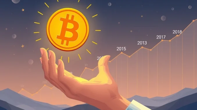 Visualizing long-term Bitcoin holders steadfastly maintaining their BTC HODL strategy over years, indicating strong conviction.