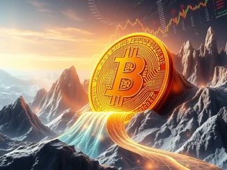 Visualizing the monumental $625 billion **Bitcoin on-chain inflows**, depicting rapid capital accumulation and unprecedented market expansion.