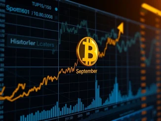 Chart showing Bitcoin price analysis, highlighting the crucial early September monthly bottom and optimistic Q4 performance.