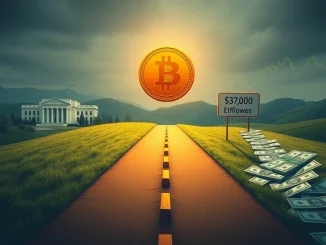 Visualizing three key Bitcoin price factors: Fed rates, $117,000 resistance, and ETF inflows, guiding market direction this week.