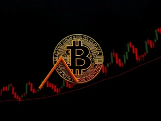 A visual representation of the Bitcoin price drop, showing BTC falling below $111,000 on a market chart.