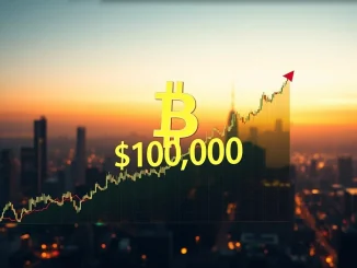 A vibrant digital chart showing the Bitcoin price breaking above $109,000, symbolizing a significant market rally.