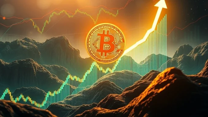 A chart illustrating the significant Bitcoin price surge past the $110,000 mark, reflecting strong market momentum.