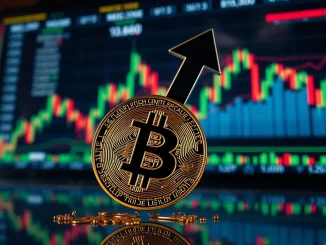 Bitcoin price chart showing a significant BTC drop below $111,000, illustrating current market volatility.