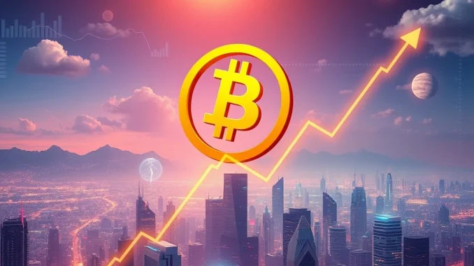 Bitcoin Price Explodes: BTC Soars Past $112,000 Milestone Chart showing Bitcoin price surpassing $112,000, illustrating the recent BTC market surge and digital asset growth.