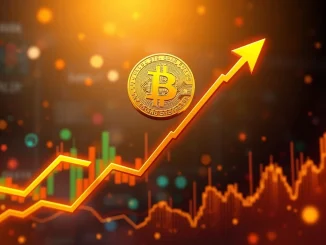Bitcoin (BTC) price chart showing a significant surge above $115,000, illustrating the recent market uptrend.
