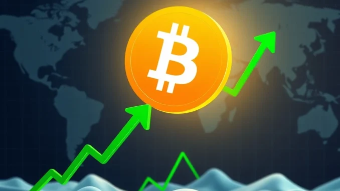 Bitcoin Soars: BTC Price Rockets Above $109,000! A chart illustrating the Bitcoin price surging past $109,000, symbolizing a major crypto rally in the BTC market.