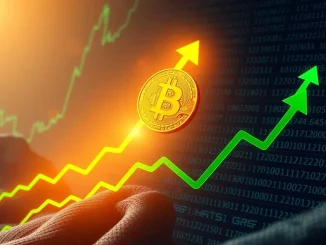 A visual representation of the Bitcoin price reaching a new high, symbolizing the significant BTC rally in the market.